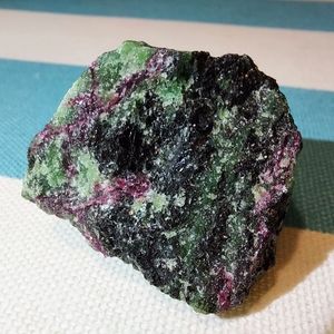 Ruby in fuschite rock